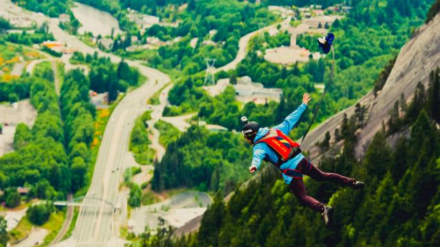 BASE Jumping The Chief with Braden Dean & Suz Graham - Video & Photos