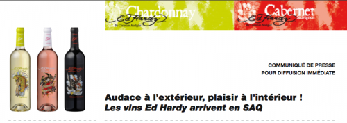 Ed Hardy wines ! Really !?