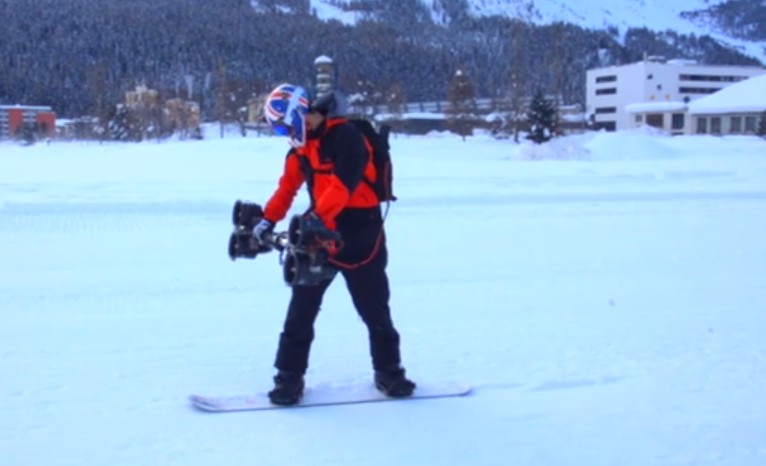 Snowboarding With Jet Engines