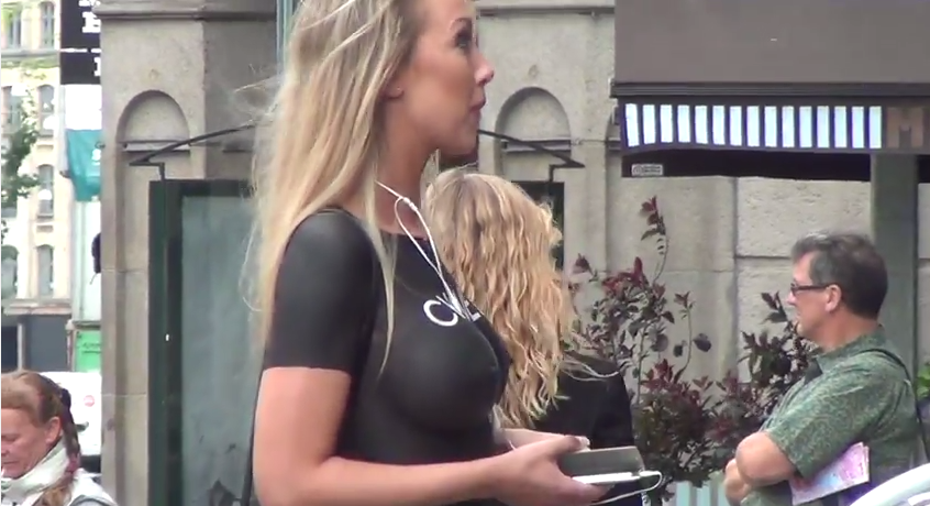 Free boobs? Pas gênée la fille [Vidéo]