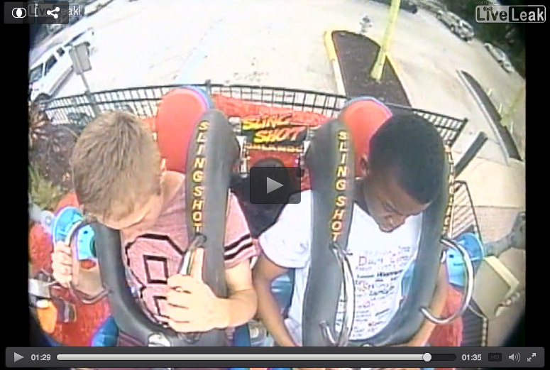 Une ride de slingshot qui fini mal [Vidéo]