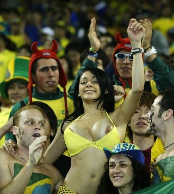 The Nip Slip Heard Around The World, Courtesy Of Brazilian World Cup Fan