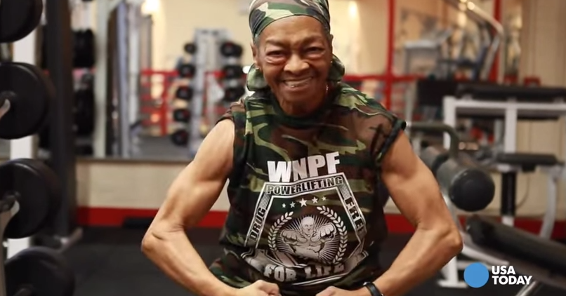That Granny Can beat Us All! - Willie Murphy, grandma and powerlifter.