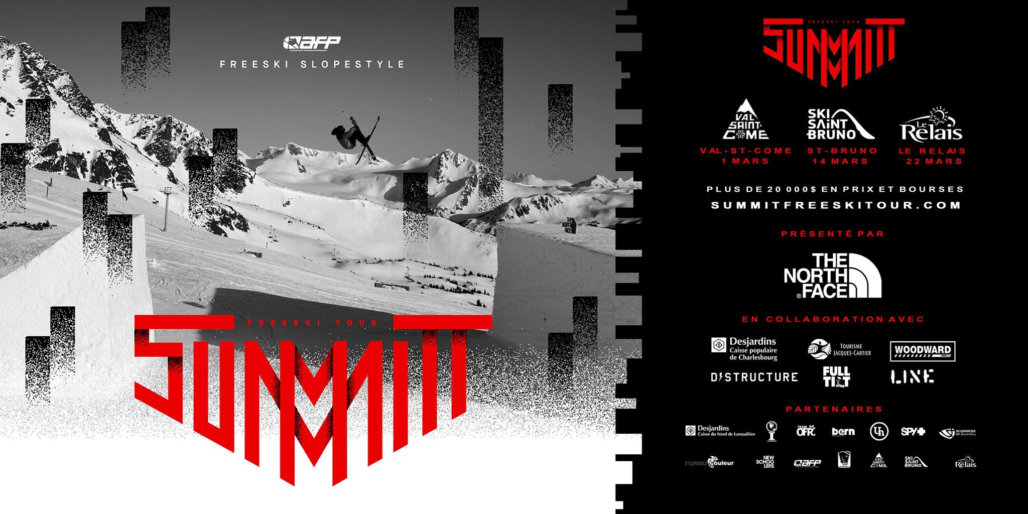 Summit Freeski Tour : Un premier circuit de l'AFP pour la relève au Québec.