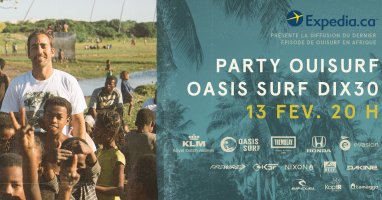 À ton agenda : Wrap party OuiSurf pour leur saison en Afrique