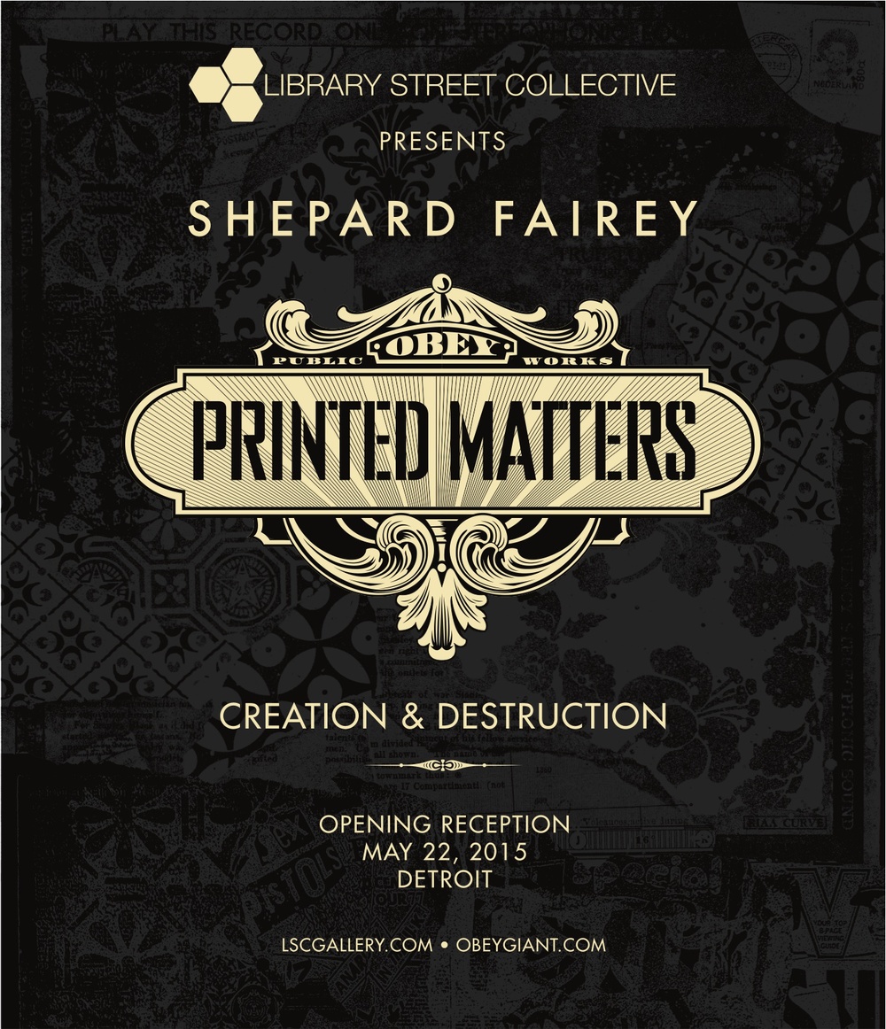 Shepard Fairey aka Obey signe son grand retour avec l'expo Printed Matters.
