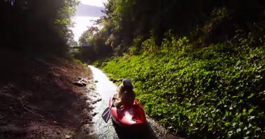 Forget the water parks, urban kayaking looks like the best thing ever!